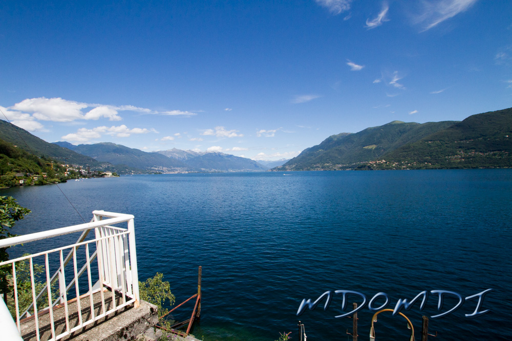 Our first views of Lake Maggiore near to the Italian border.