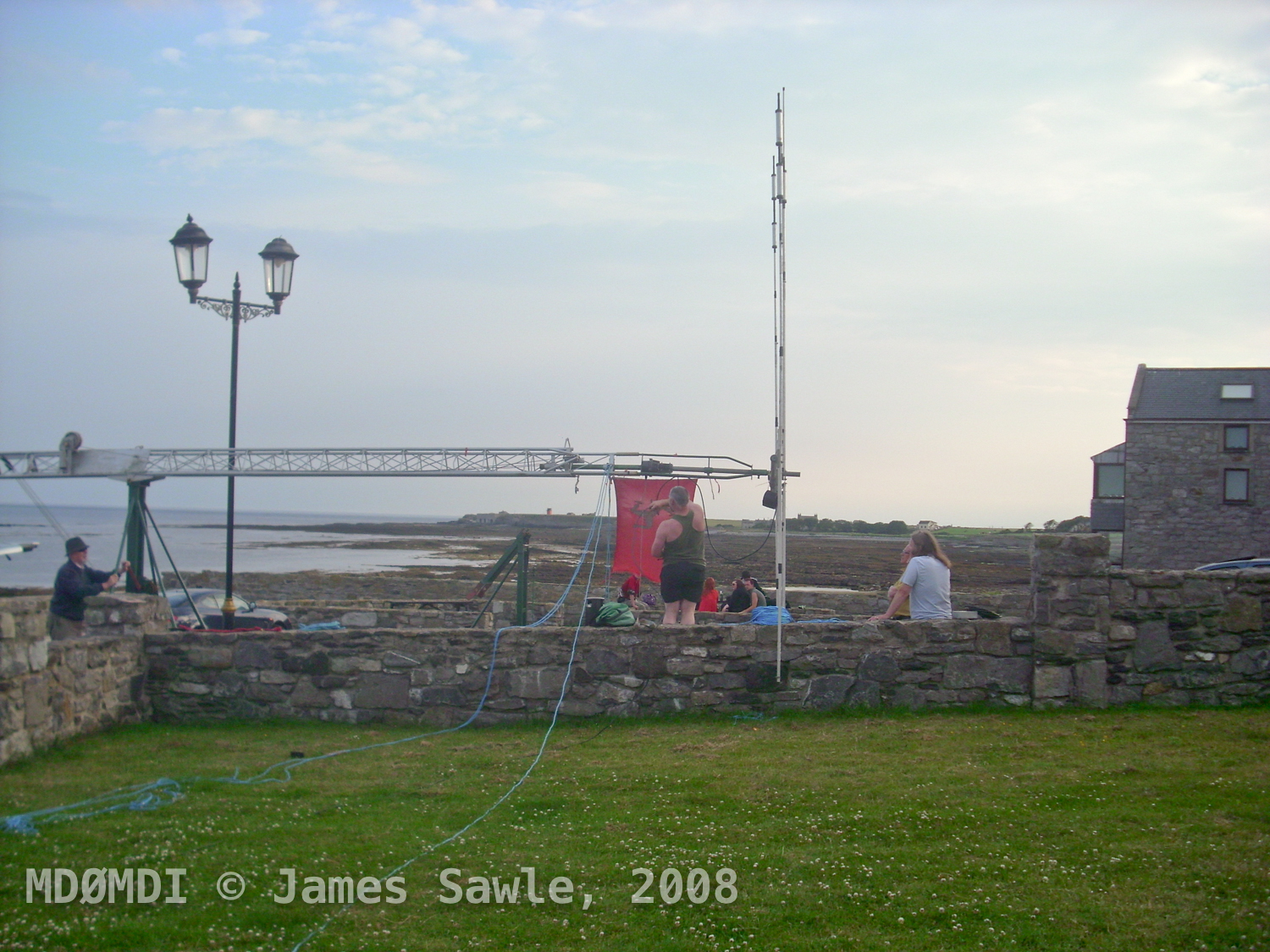 The good old Manx Flag in position ready for lifting…