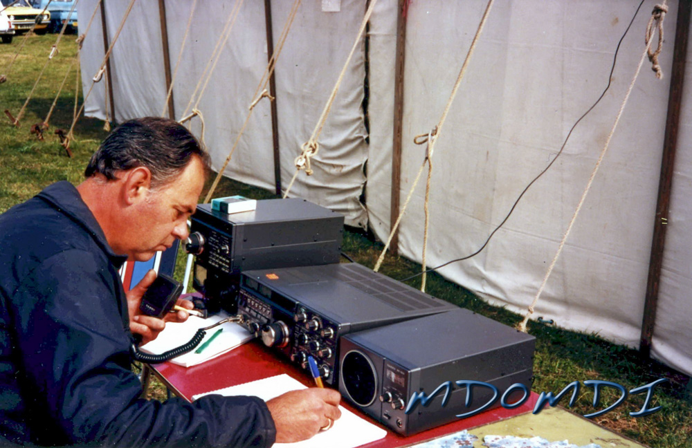Mike Jones operating at the old Jurby RAF Base in 1985.