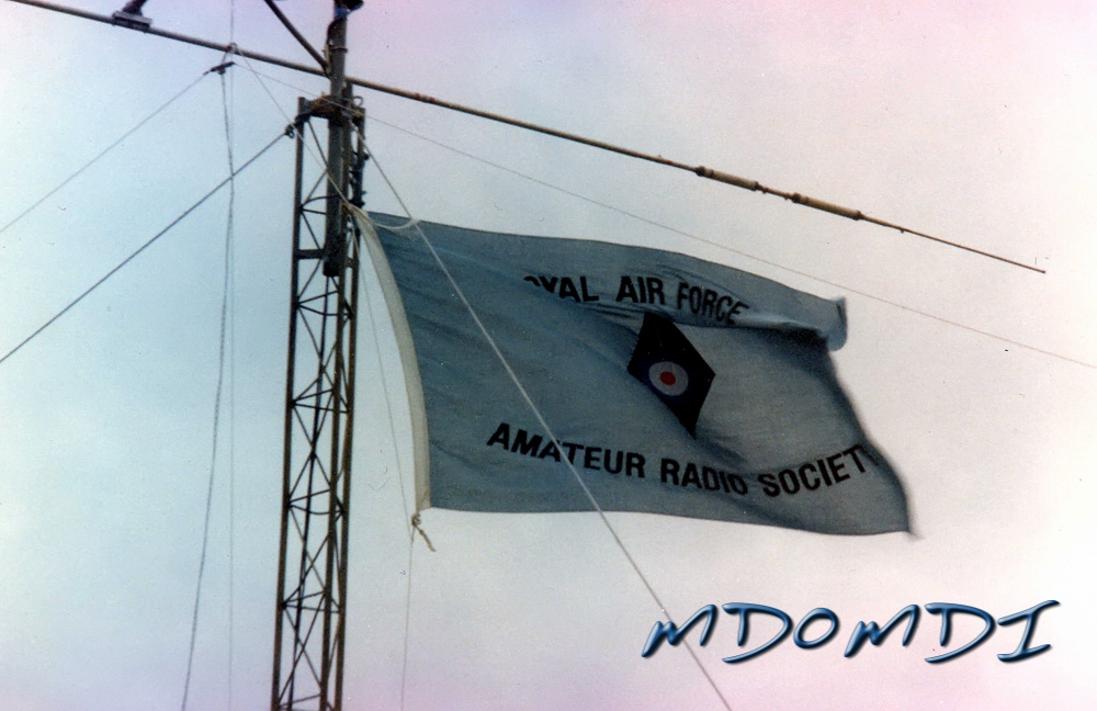 RAFARS Flag flying off the Mast at Jurby Day.