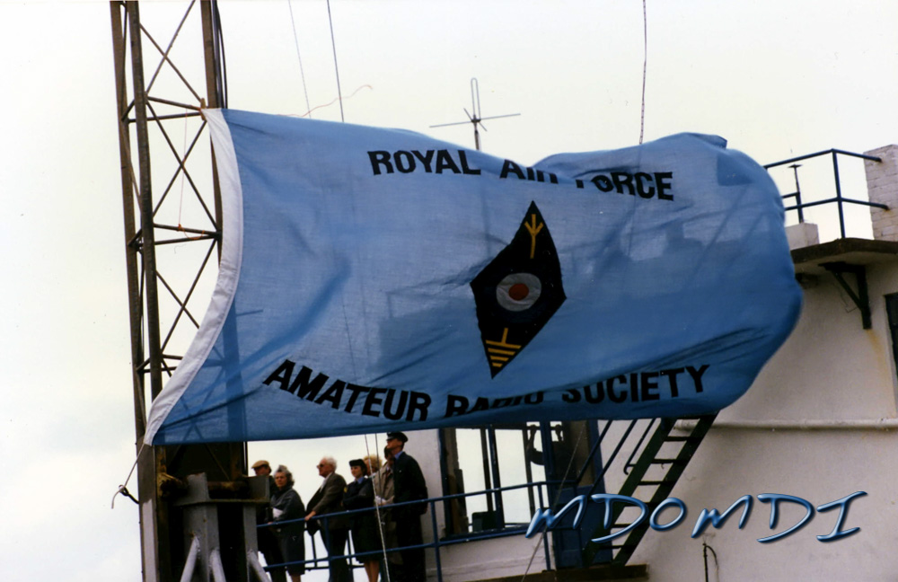 RAFARS Flag flying at Jurby Airfield for the RAFARS Field Day