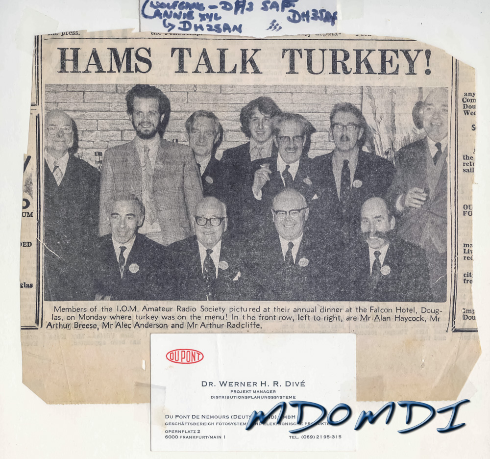 Hams Talk Turkey Newspaper article.