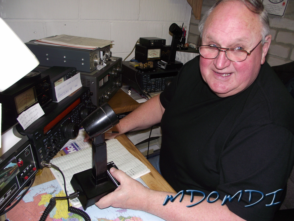 Ralph Furness (GD4IHC) happy to be on the radio.