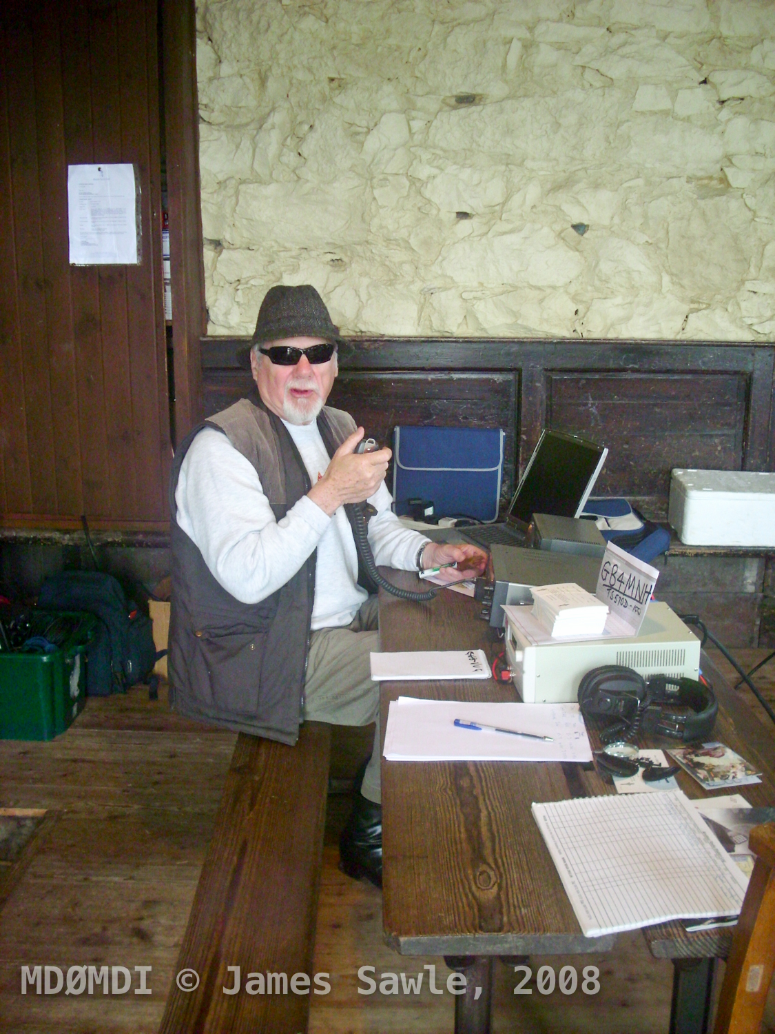 The day started really early Harry Blackburn (MD0HEB) on the radios and working the many stations that were out there.