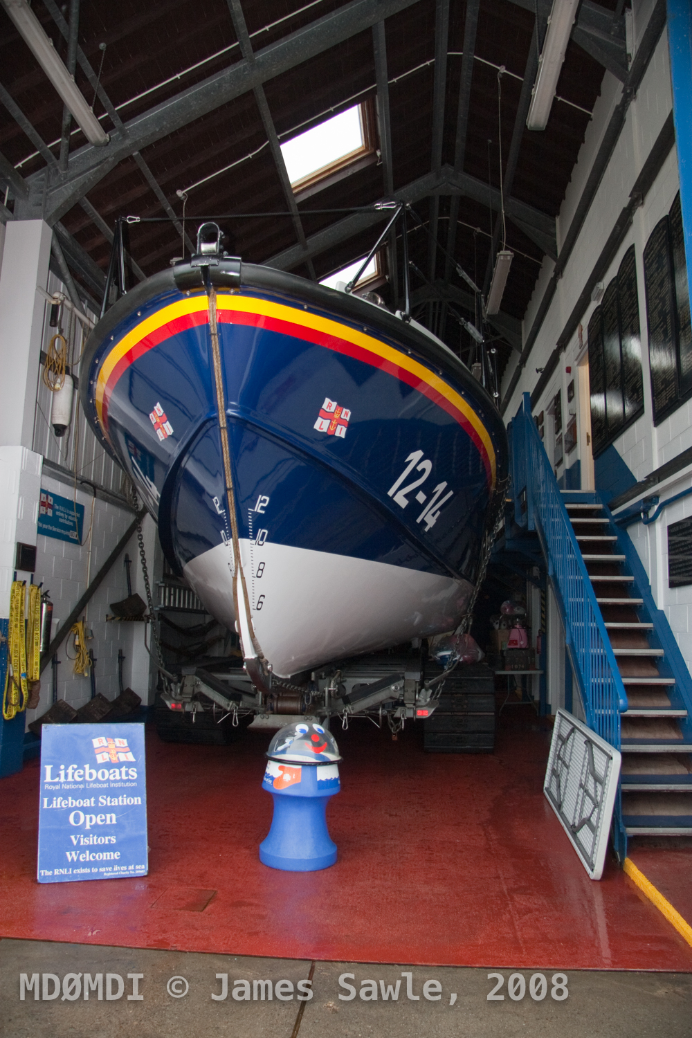 The Ramsey Lifeboat all safe and snug in it’s house…