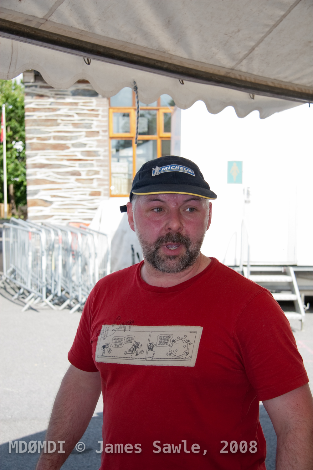 Steve Kelly (GD7DUZ) looking as though he needs a bit of a rest after the work he has been doing.