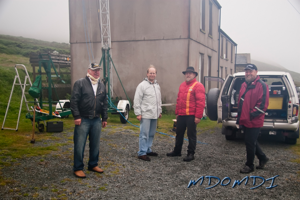 The Team start to arrive ready for a days hard work.