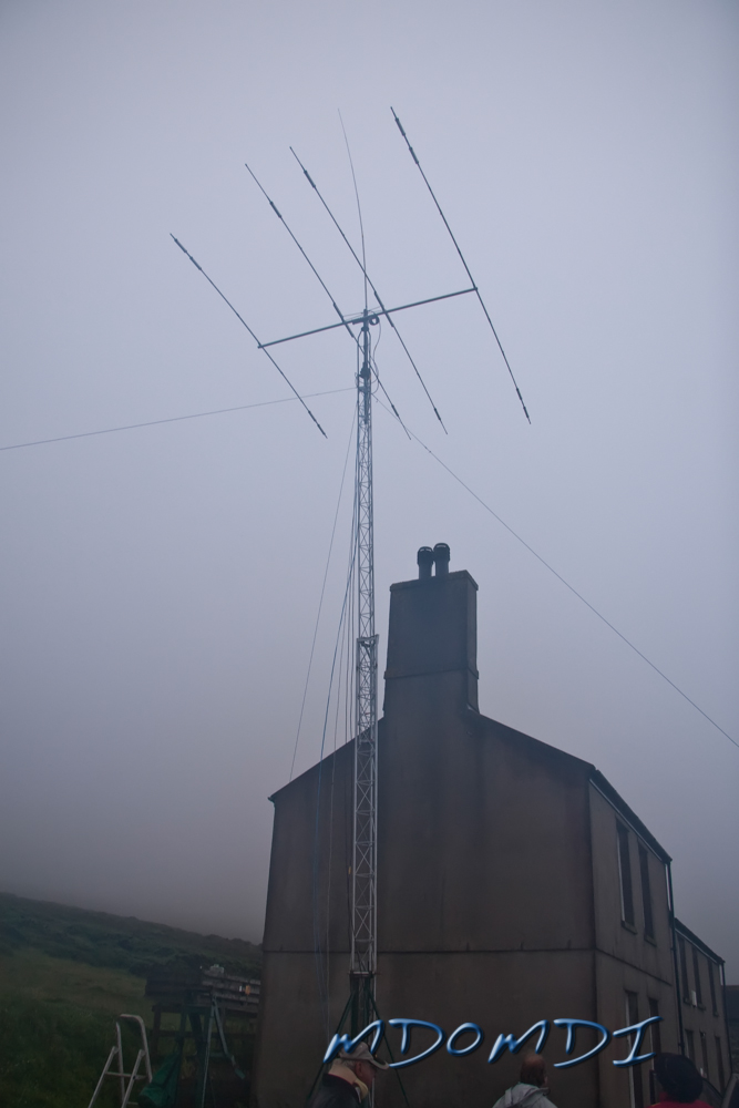 I managed to the the Beam and the Tower sorted ready for when the team arrived.