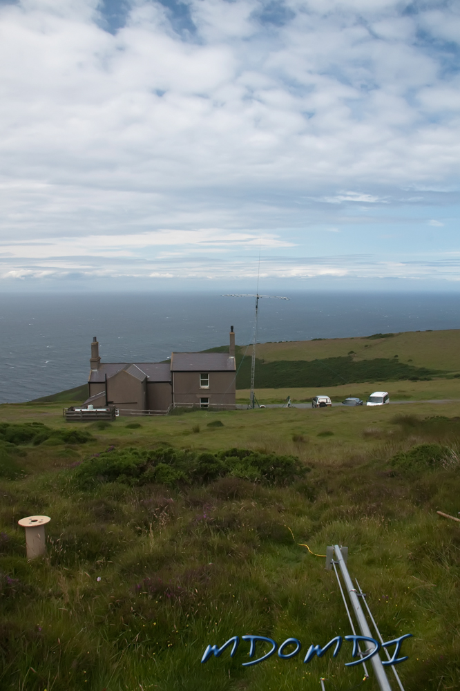 Starting to brighten up at Eary Cushlin for the OV P08 DXpedition to the Isle of Man