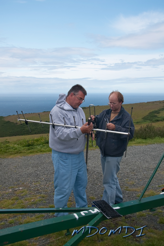 Guenther (DG1SBU) and Markus (DO5MZ) seeing if they can get access to any DX Clusters across the water in Ireland to help them whilst they were her.