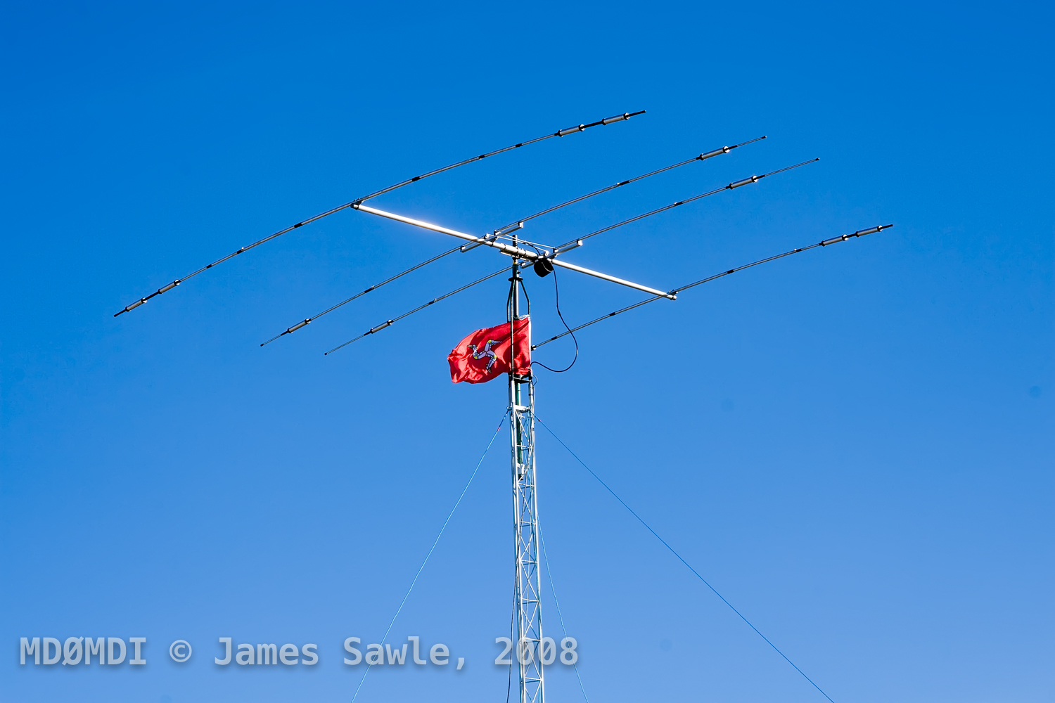IOMARS Mast with Manx Flag