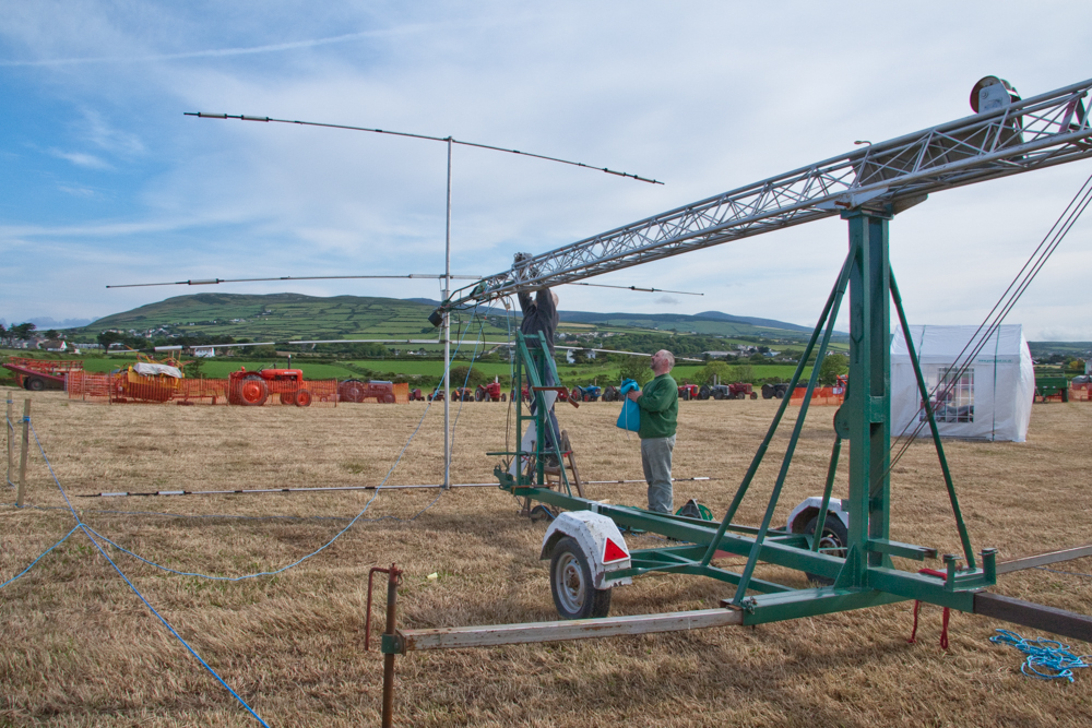 Setup Day was Sunny and warm in a field outside of Port St. Mary on the Isle of Man.