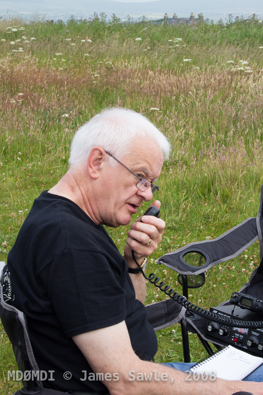 John Butler (GD0NFN) working Chair Mobile!