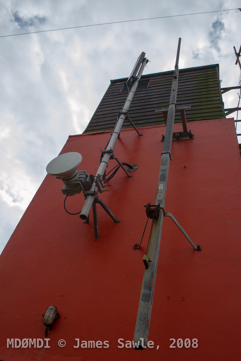 A View of the 4G Masts that have been installed to the back of the Scarlett Point Tower.