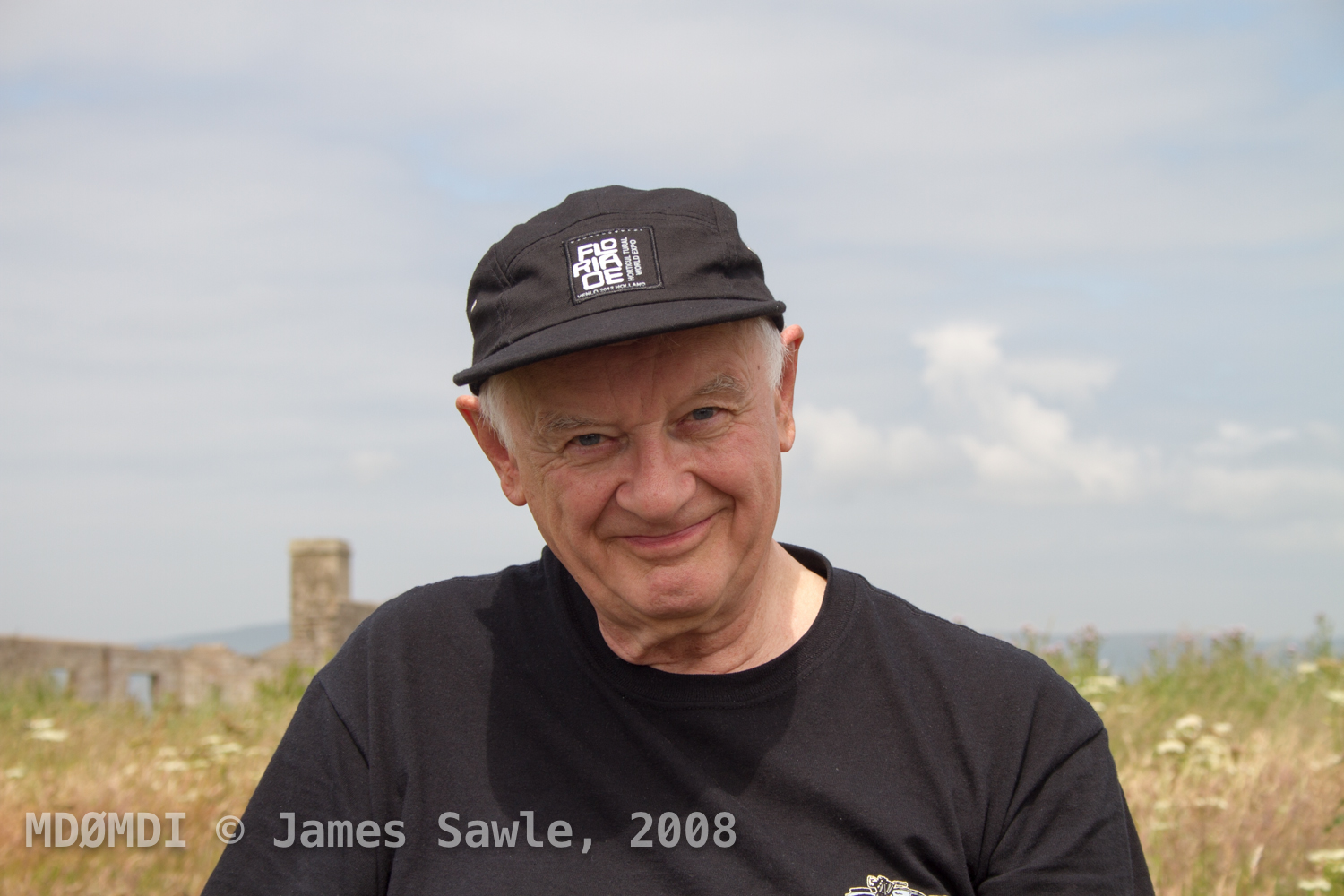 John (GD0NFN) looking happy after making another contact into Europe.
