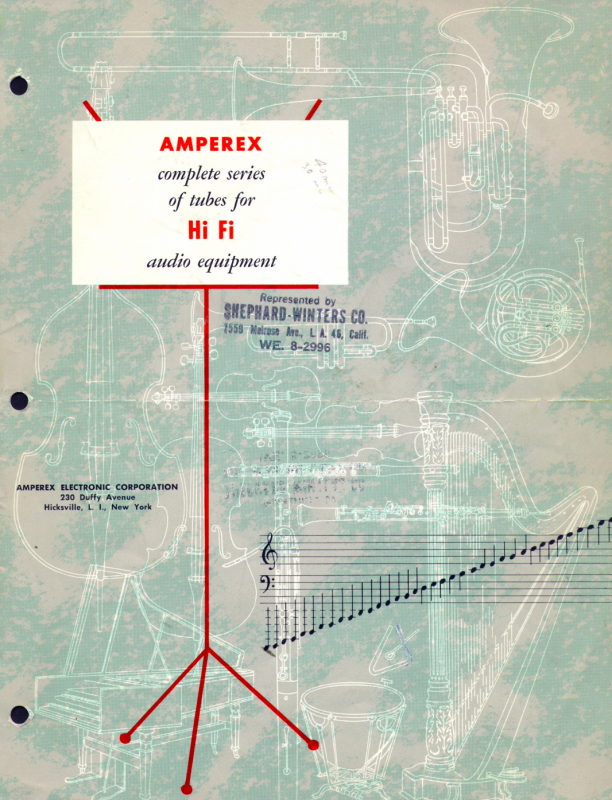 AmperexHiFi and Audio Tubes Catalogue (1956)