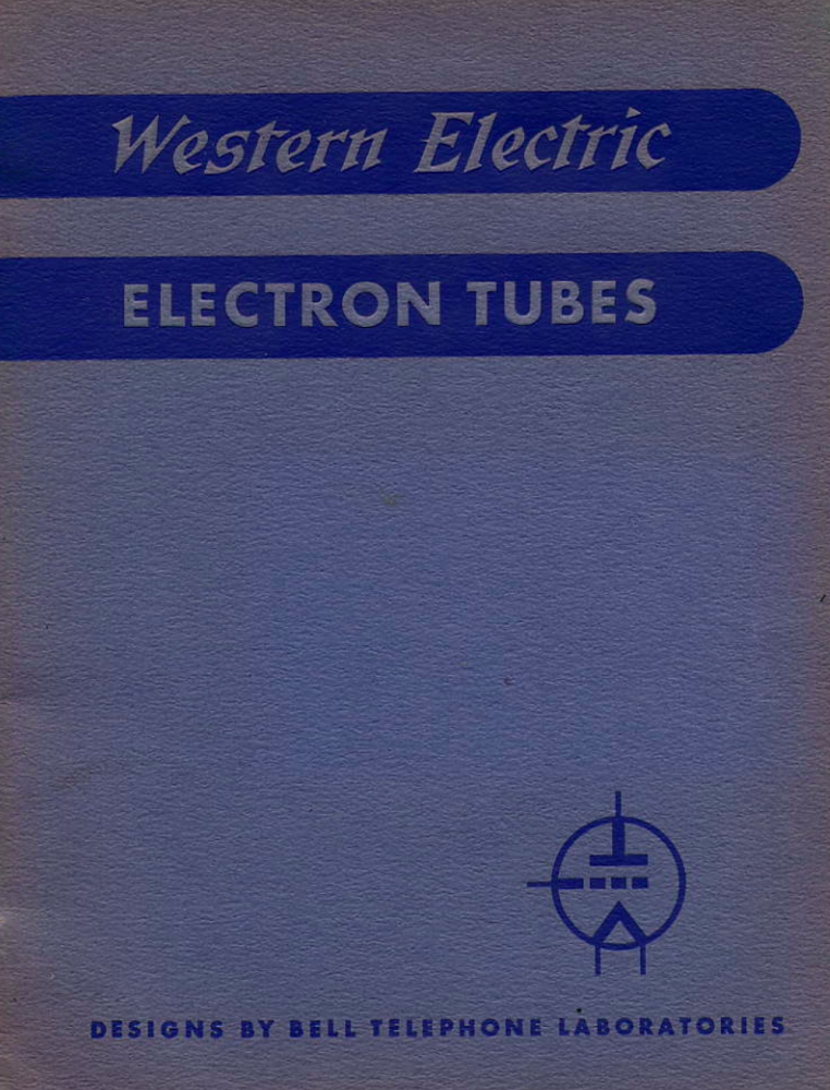 Western Electric Tube Data (1946)