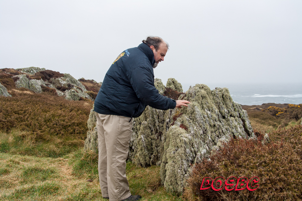 James Sawle (MD0MDI) touching the green stuff - You have to touch the green stuff!