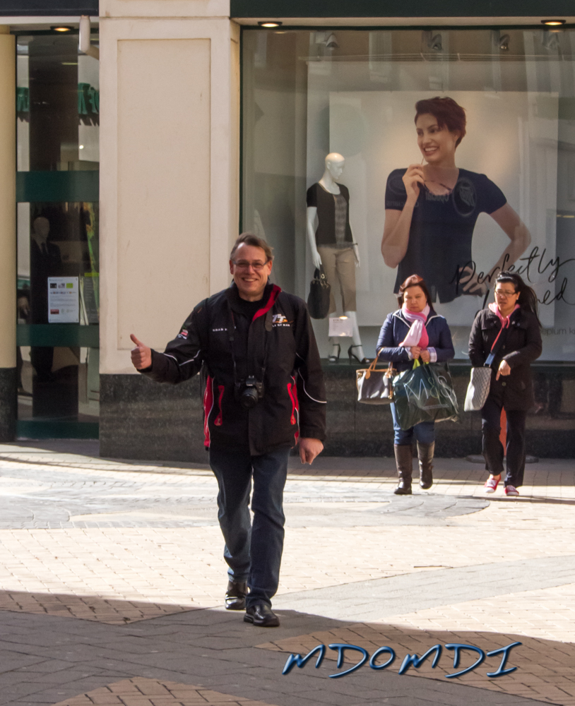 Met up with Claus Bense (DO9BC) in Douglas town center before going for a spin around the island.