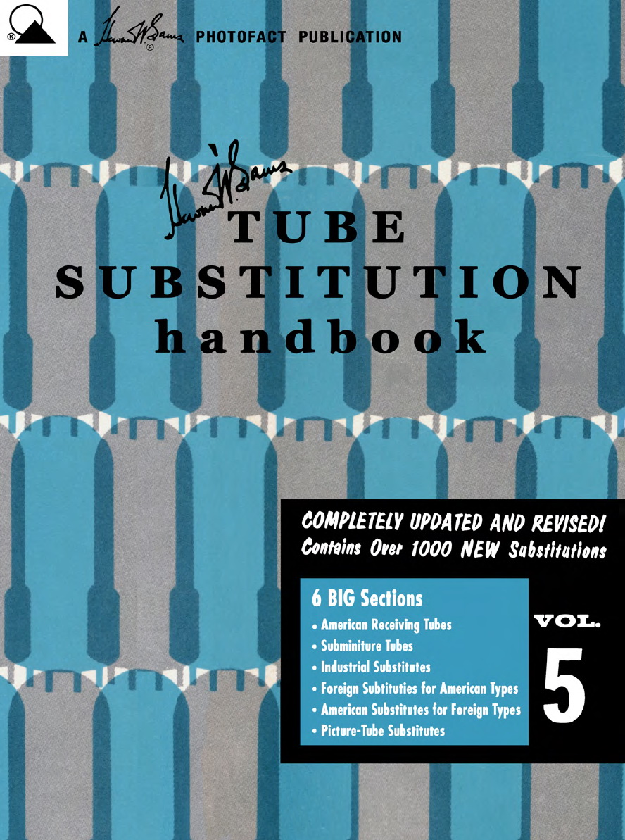 SAMS Tube Substitution Handbook Volume 5 Cover