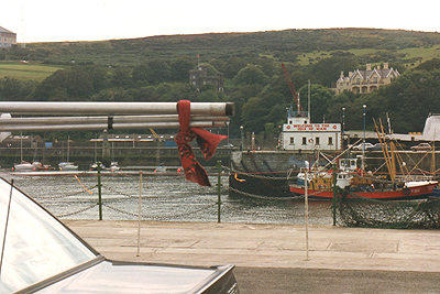 The antenna poles were transported on the roof of G3SXW’s car