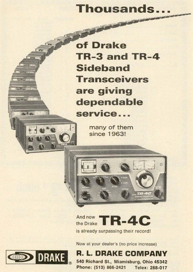 Drake TR-4C - Advert in 73 Magazine (1973-02)