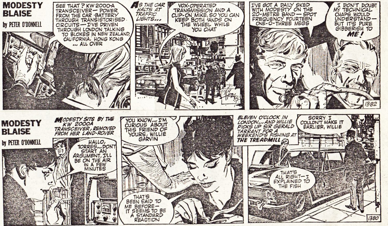 Modesty Blaise Comic Strip 1967 (Source Chris Ridley)