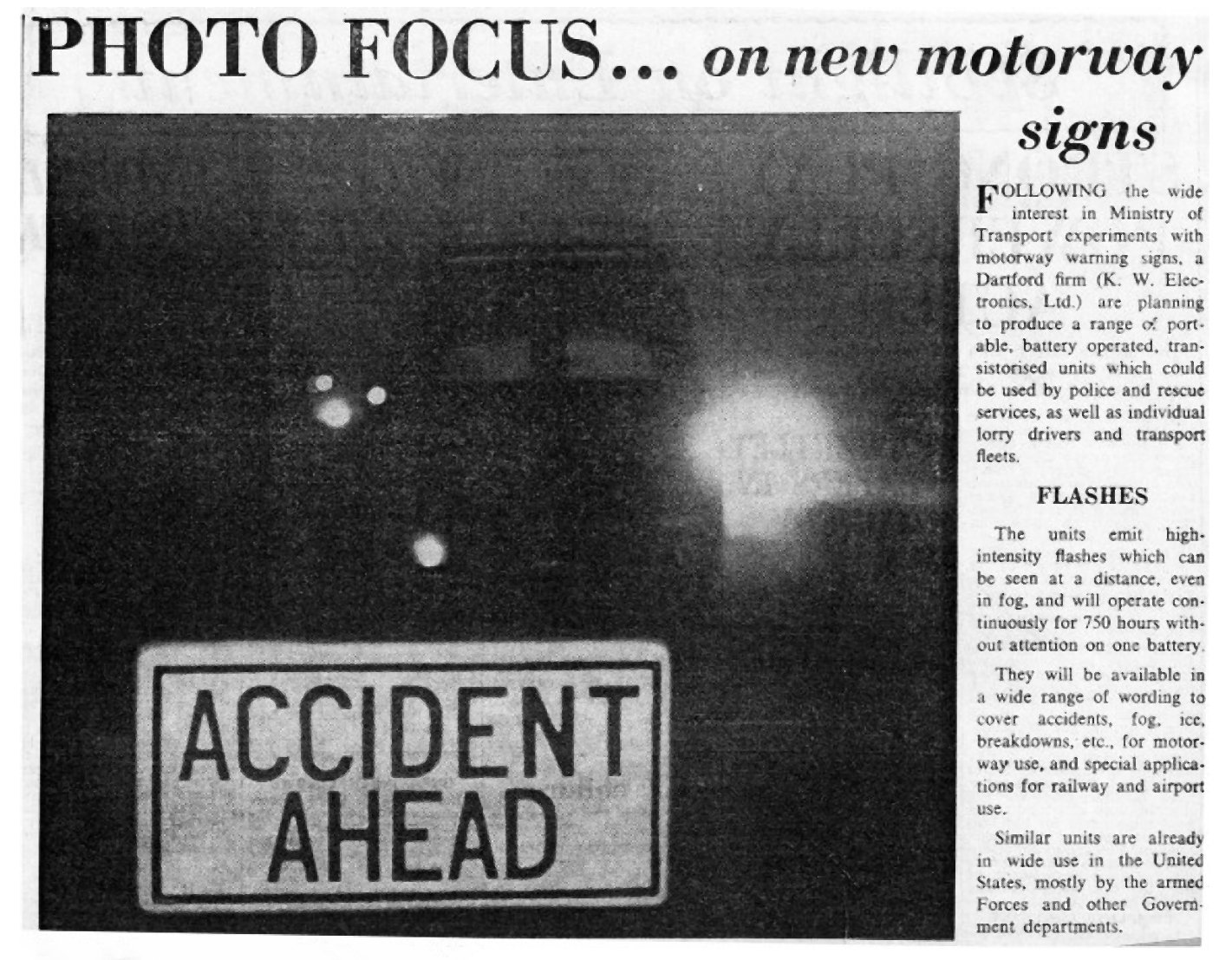 Newspaper Article - Photo Focus - Kentish Times 14th February 1964