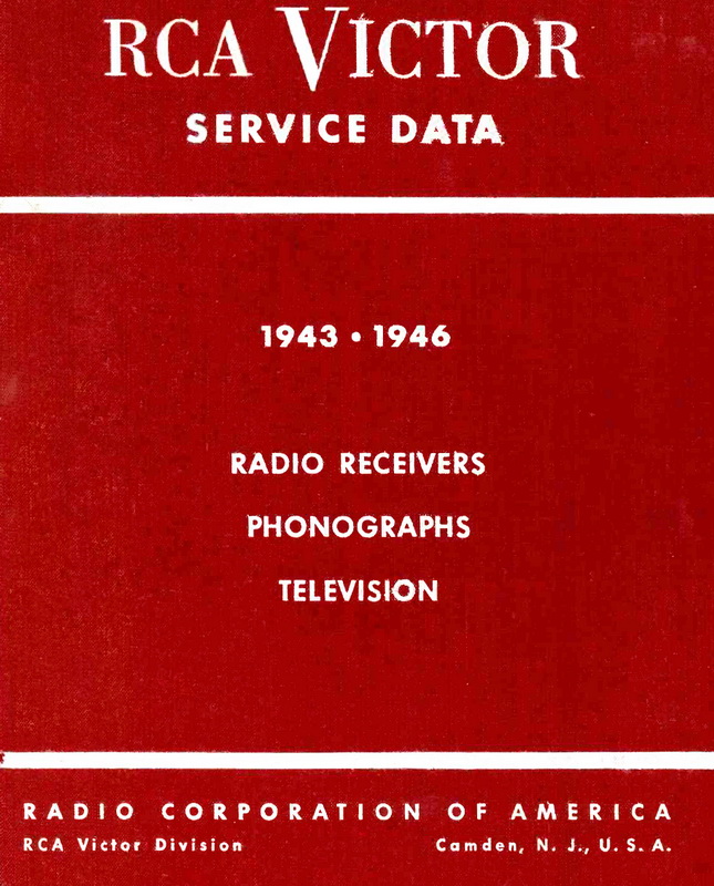 RCA Service Data - Volume III - 1943-1946 Cover