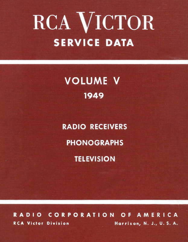 RCA Service Data - Volume V - 1949 Cover