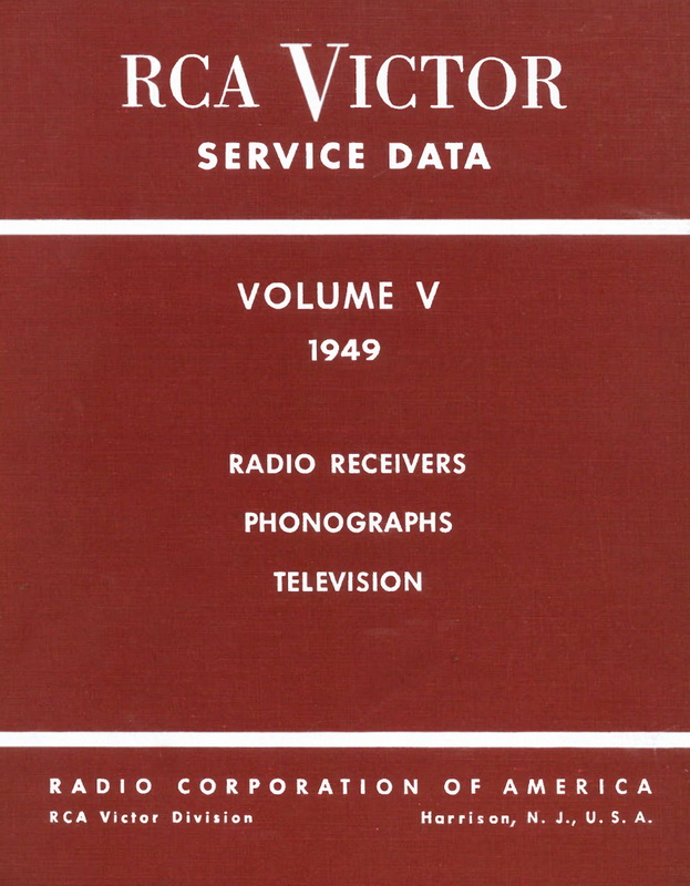 RCA Service Data - Volume V - 1949 Cover