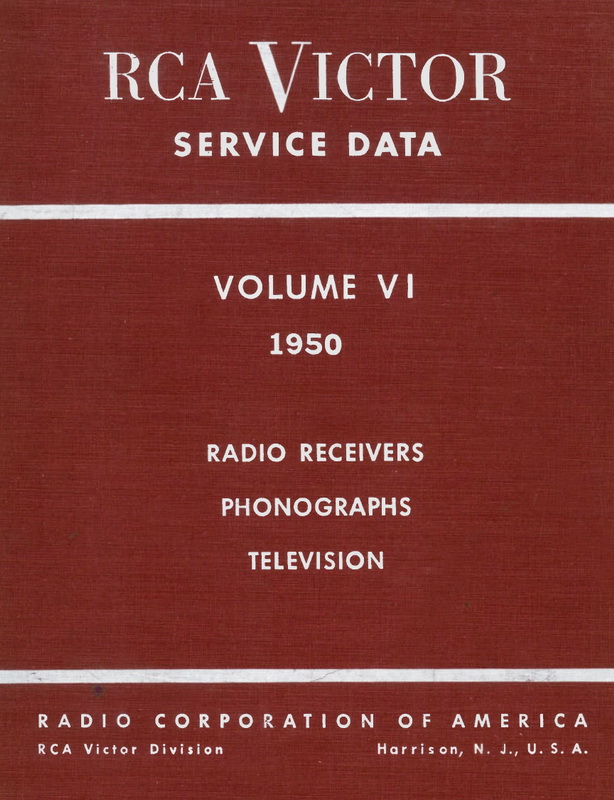 RCA Service Data - Volume VI - 1950 Cover