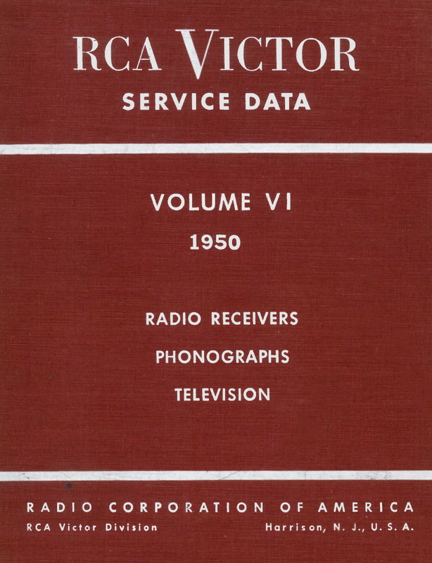 RCA Service Data - Volume VI - 1950 Cover
