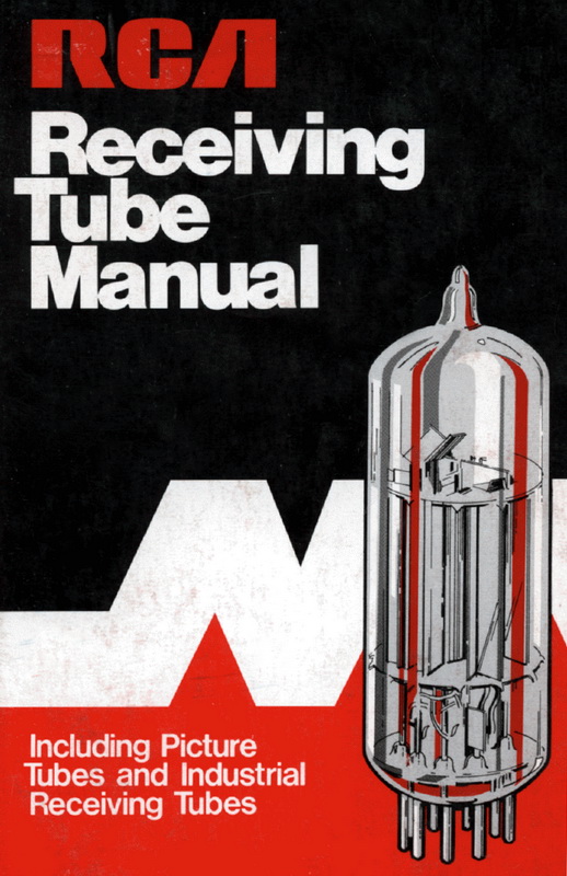 RCA Small Receiving Tube Manual 1975 Cover