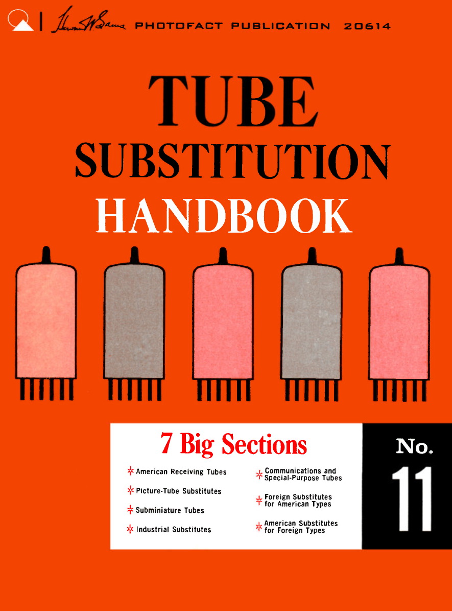 SAMS Tube Substitution Handbook Volume 11 Cover