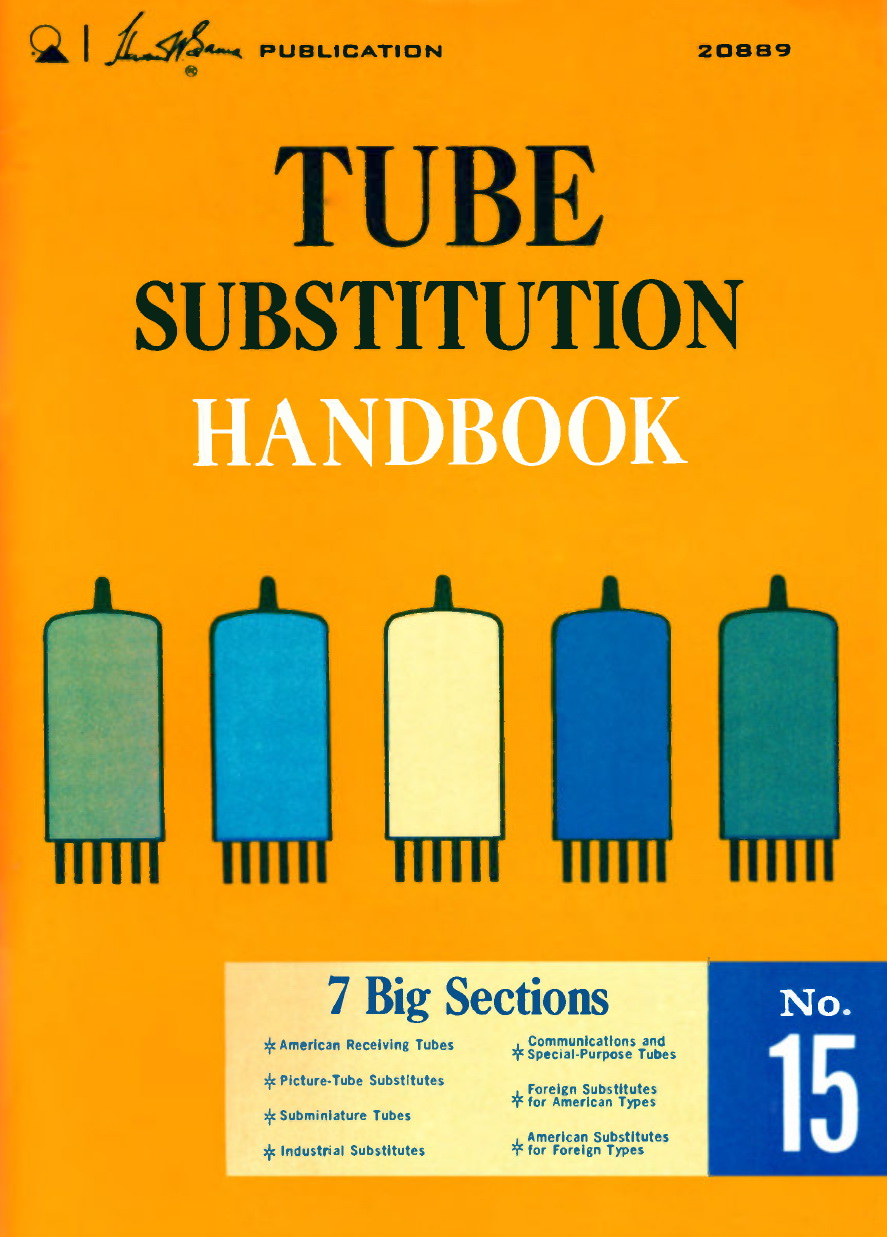SAMS Tube Substitution Handbook Volume 15 Cover