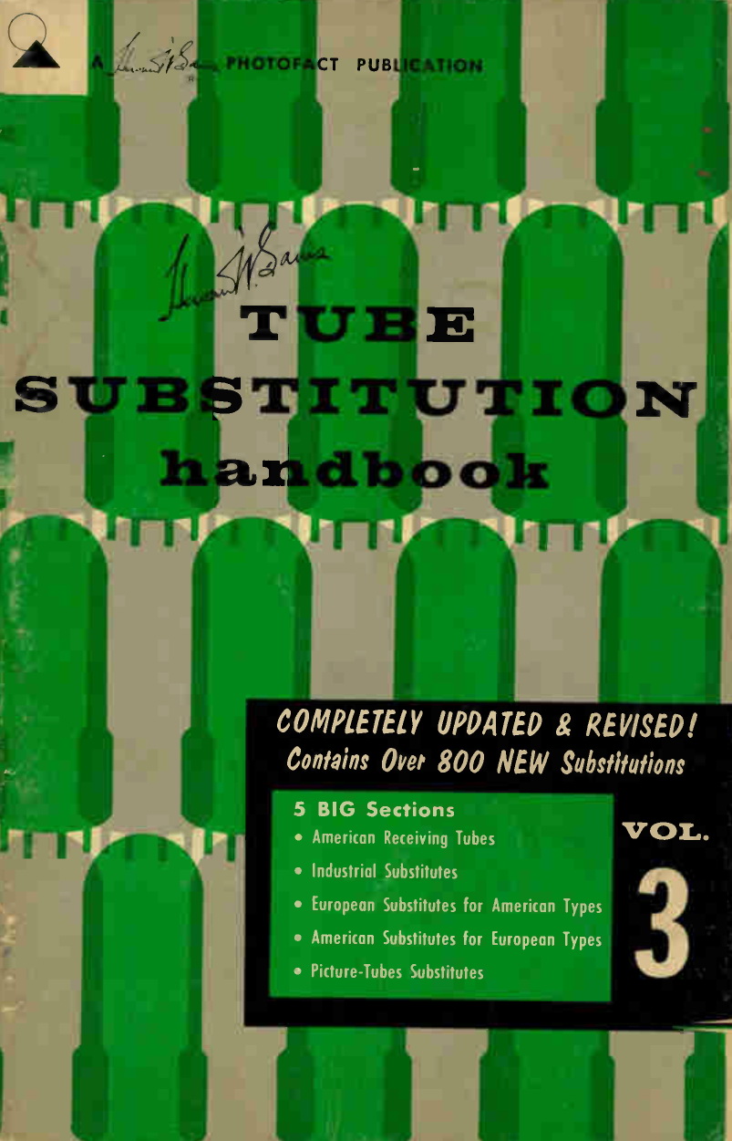 SAMS Tube Substitution Handbook Volume 3 Cover