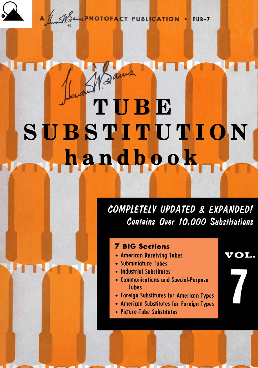 SAMS Tube Substitution Handbook Volume 7 Cover