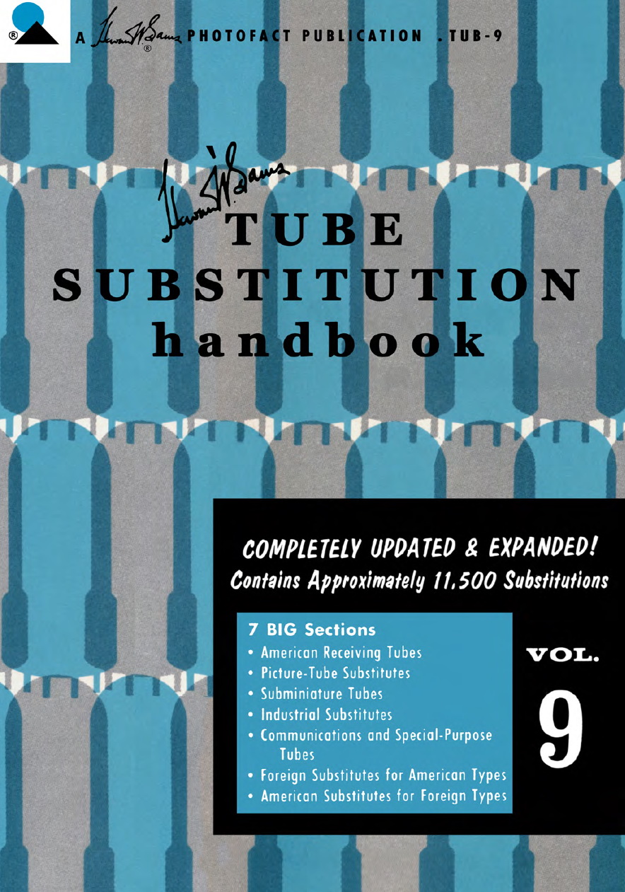 SAMS Tube Substitution Handbook Volume 9 Cover
