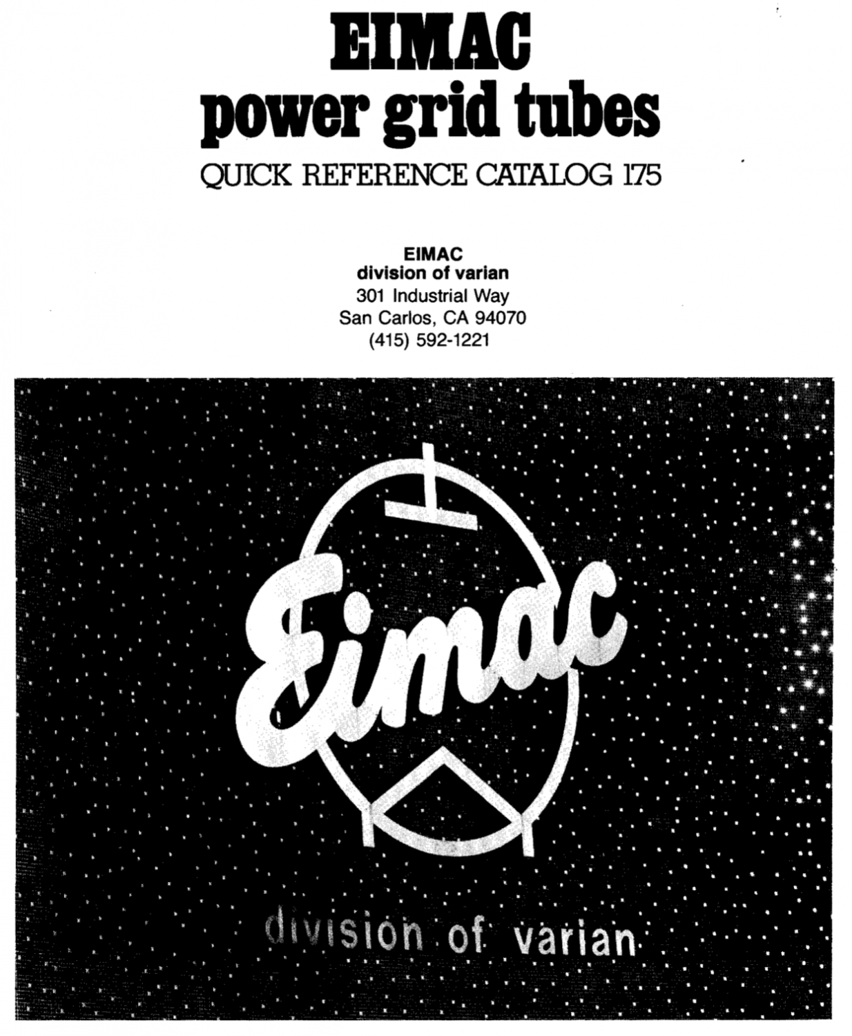 Eimac Power Grid Tubes Catalogue (1975)