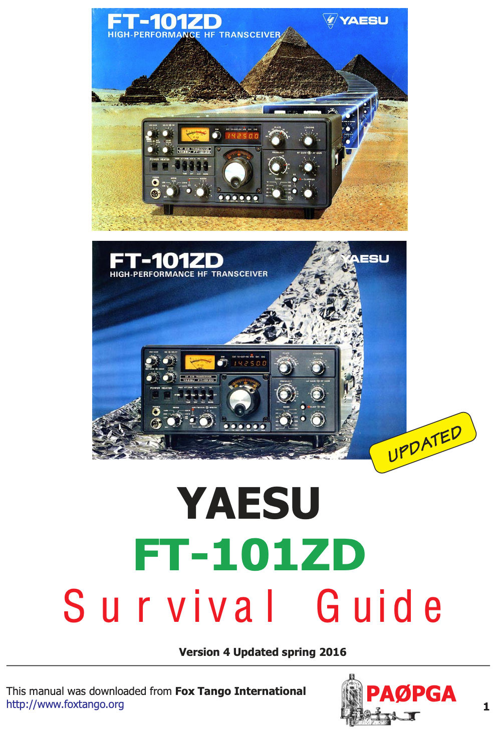 Yaesu FT-101ZD - Survival Guide (By PA0PGA)