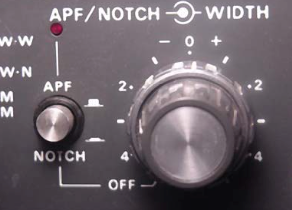 Yaesu FT-101ZD Mark 3 APF-Notch Filter-Width Control Knob.