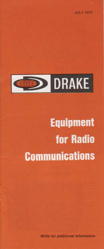 Drake Full-Line Condensed Equipment Catalogue (1975-07)
