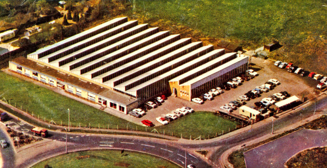 The Heathkit plant in Gloucester in England at about 1968
