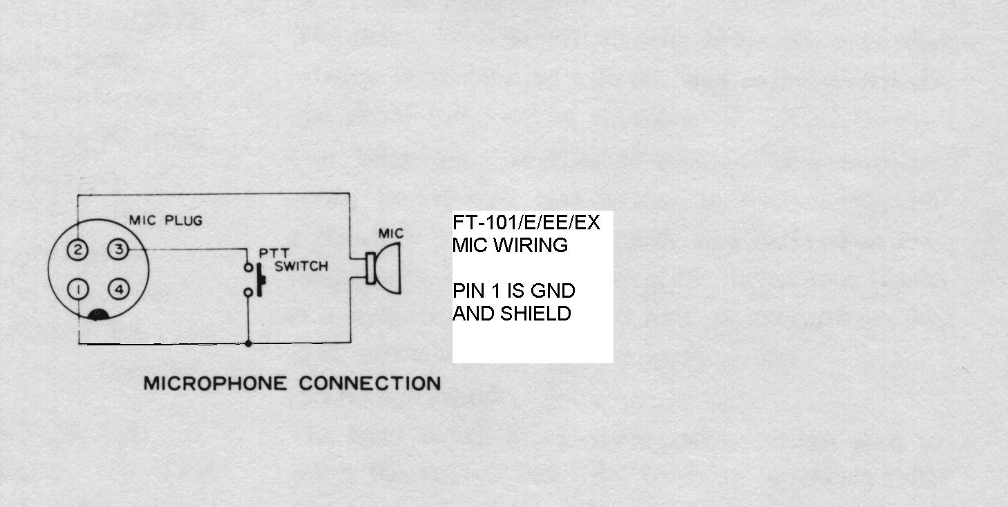 Yaesu FT-101E - Notes on Microphone Wiring