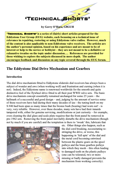 Technical Shorts 24 - Dial Drive Mechanism and Gearbox