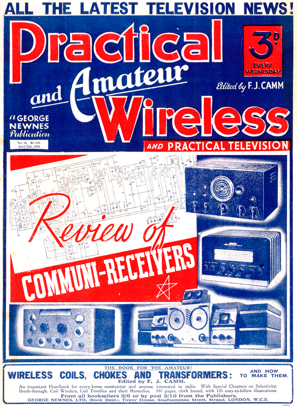 Review of Communications Receivers - Practical and Amateur Wireless (1939-04)
