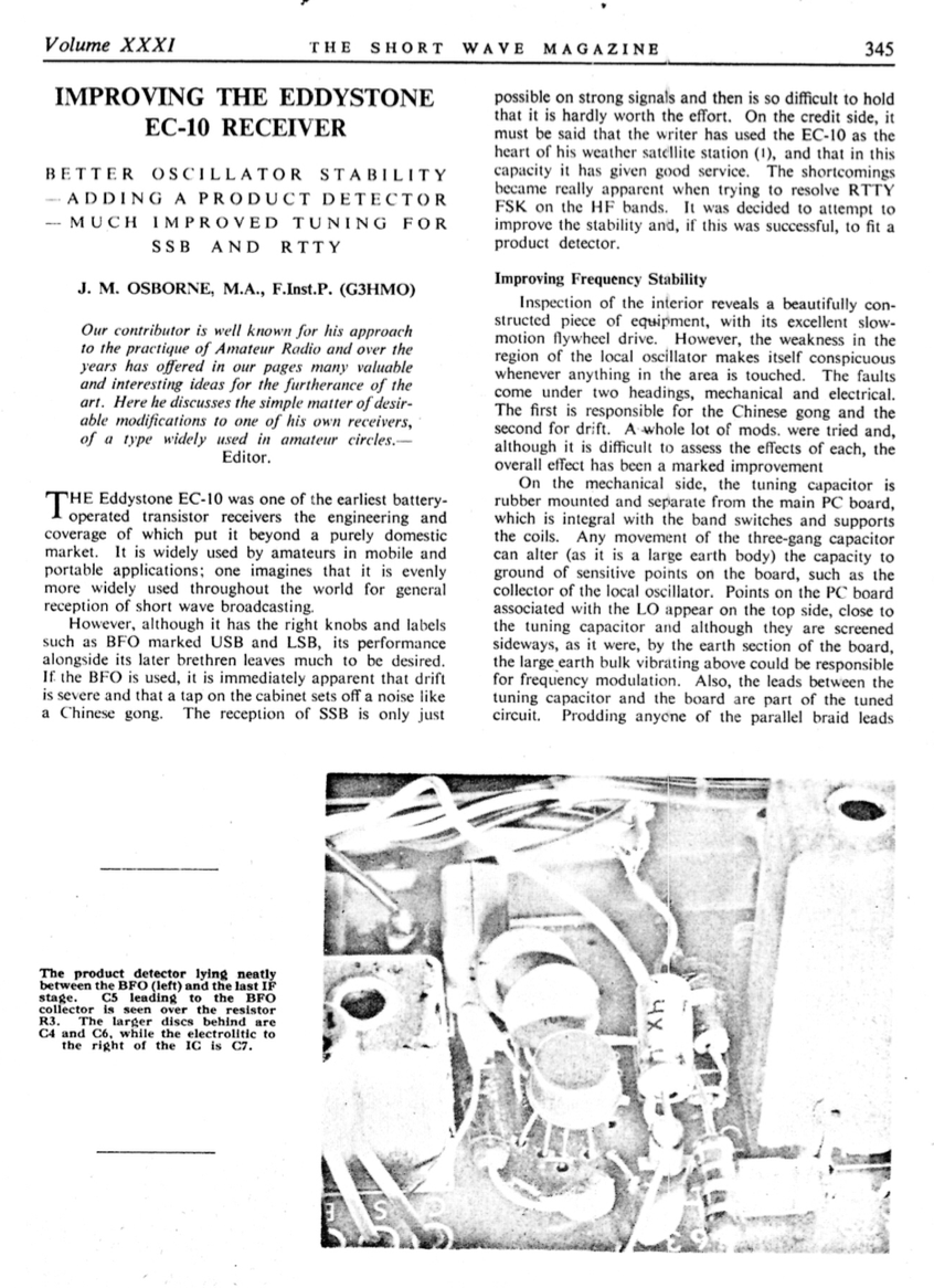 Improving the Eddystone EC10 Receiver - Shortwave Magazine (1973-08)