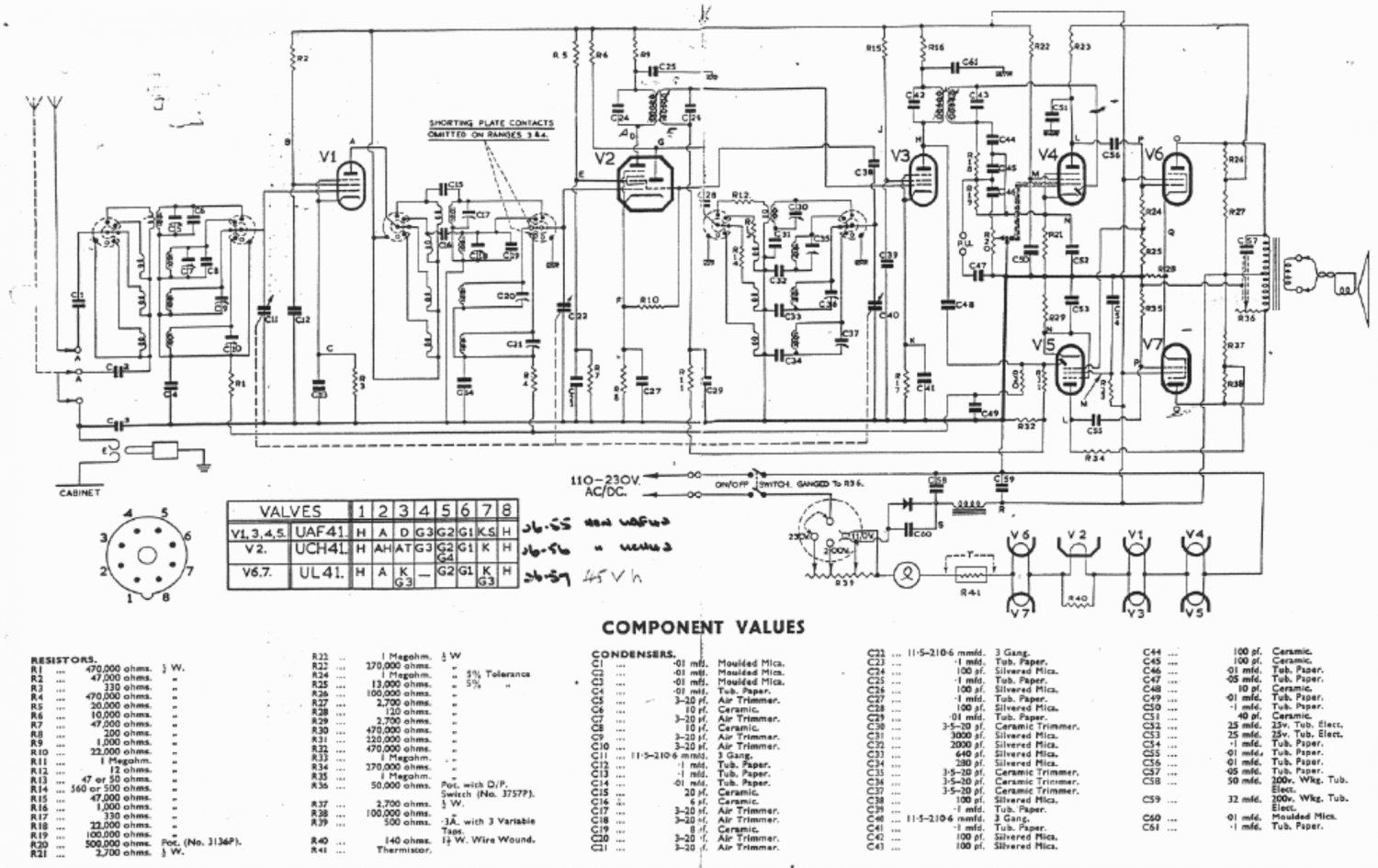 Eddystone Type EC670 - Schematic Diagram
