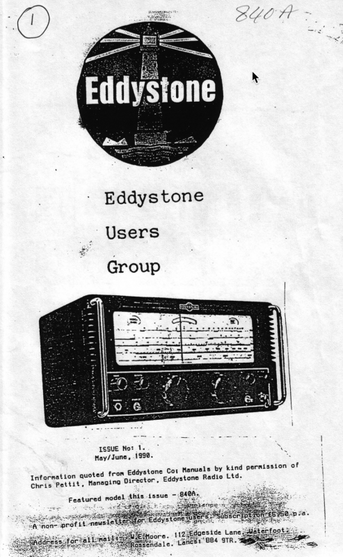 Eddystone Users Group Magazine (Lighthouse) - Volume 01